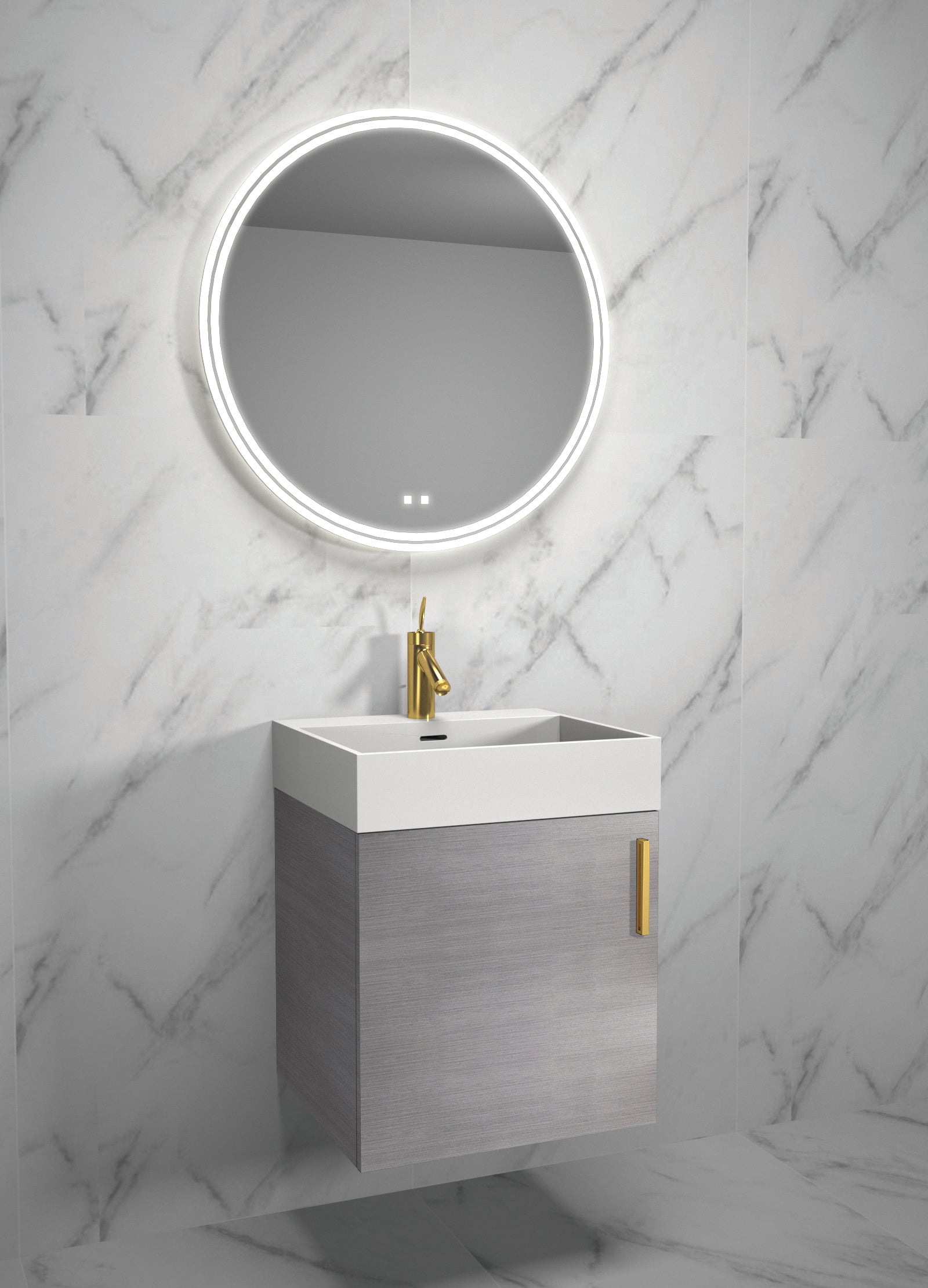 Madeli Compact 20" Wall Hung Vanity Cabinet