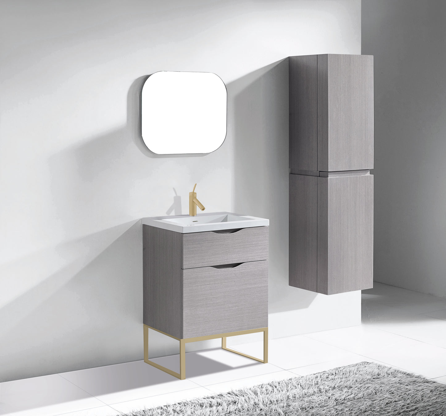 Milano 24" Free Standing Vanity Cabinet