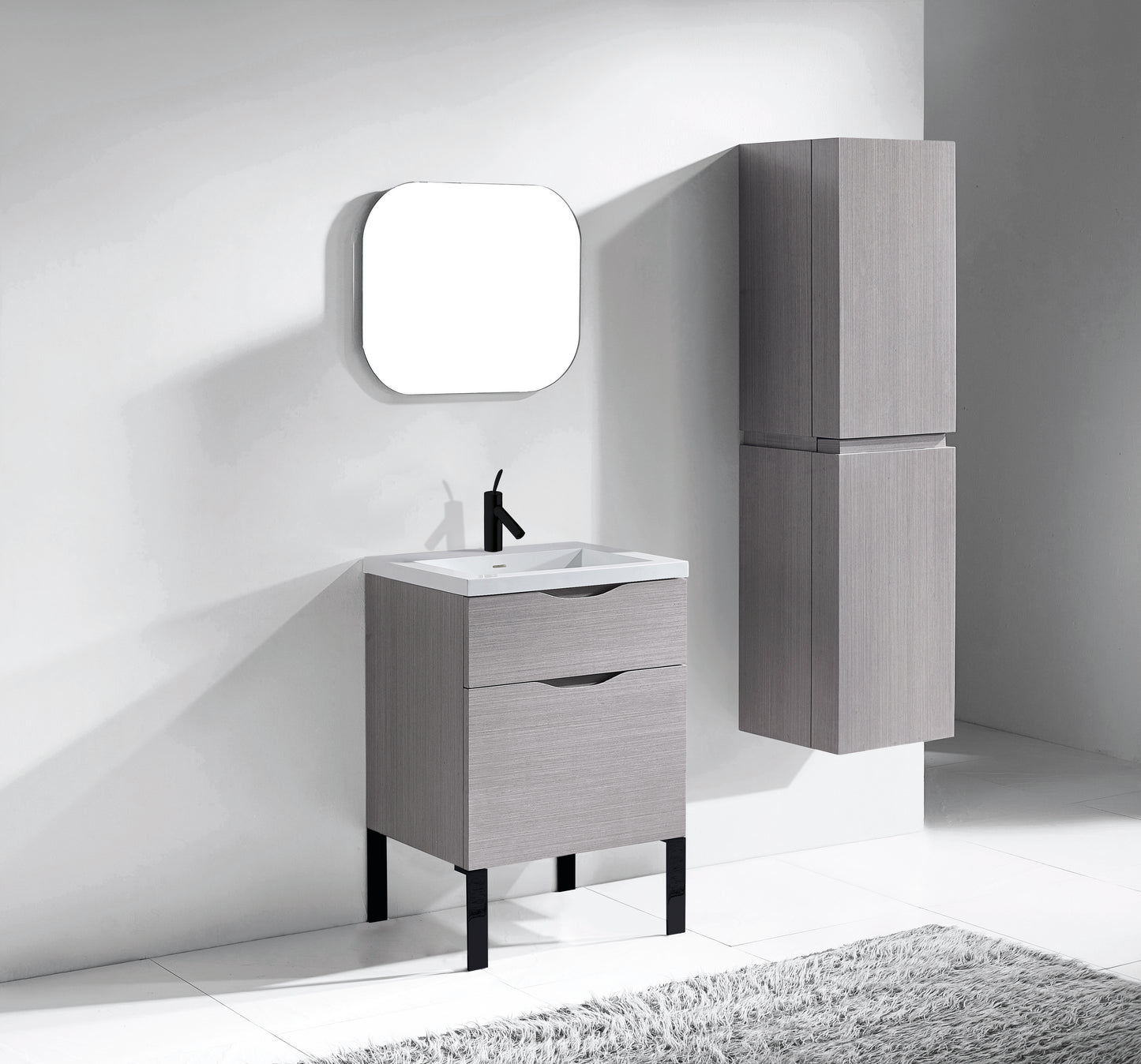Milano 24" Free Standing Vanity Cabinet