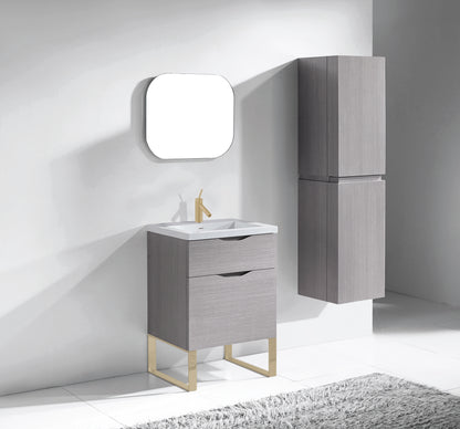 Milano 24" Free Standing Vanity Cabinet