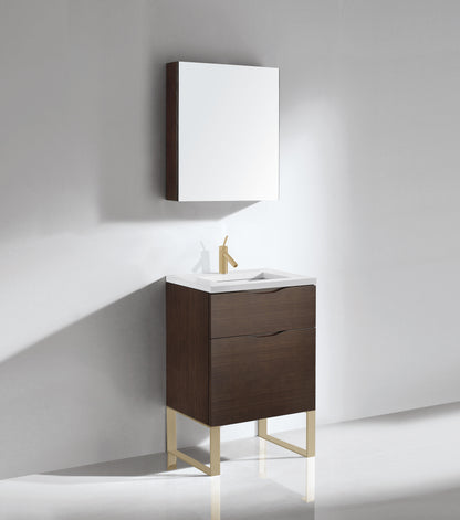 Milano 24" Free Standing Vanity Cabinet