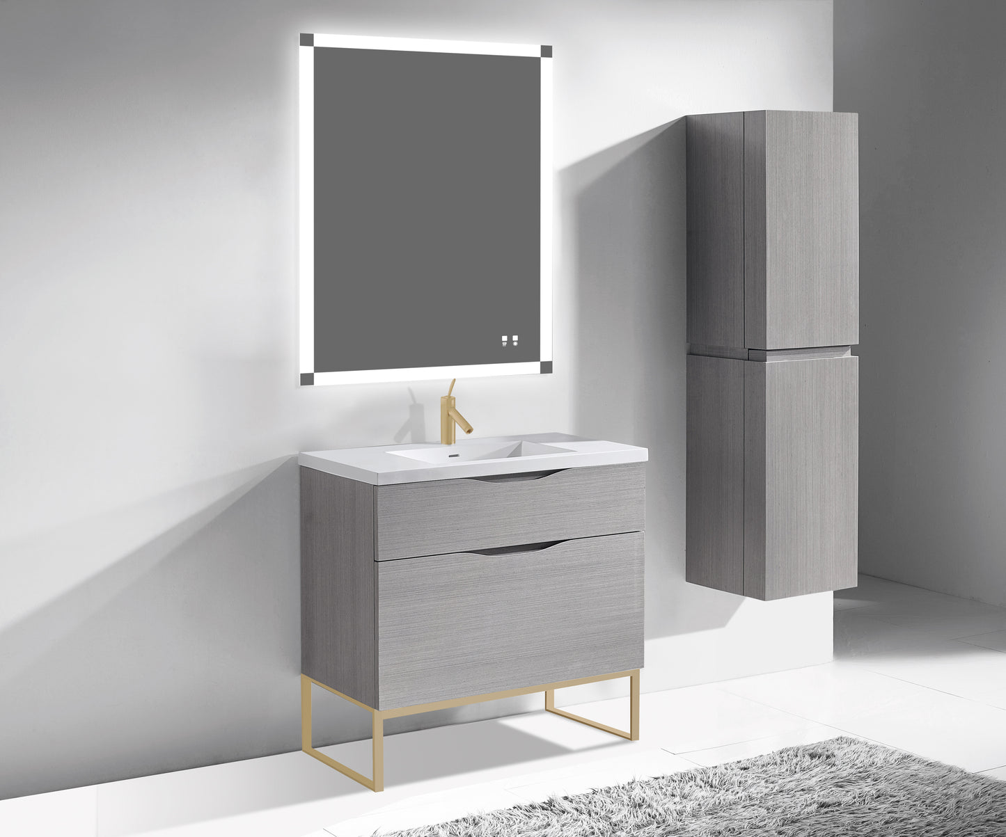 Milano 36" Free Standing Vanity Cabinet