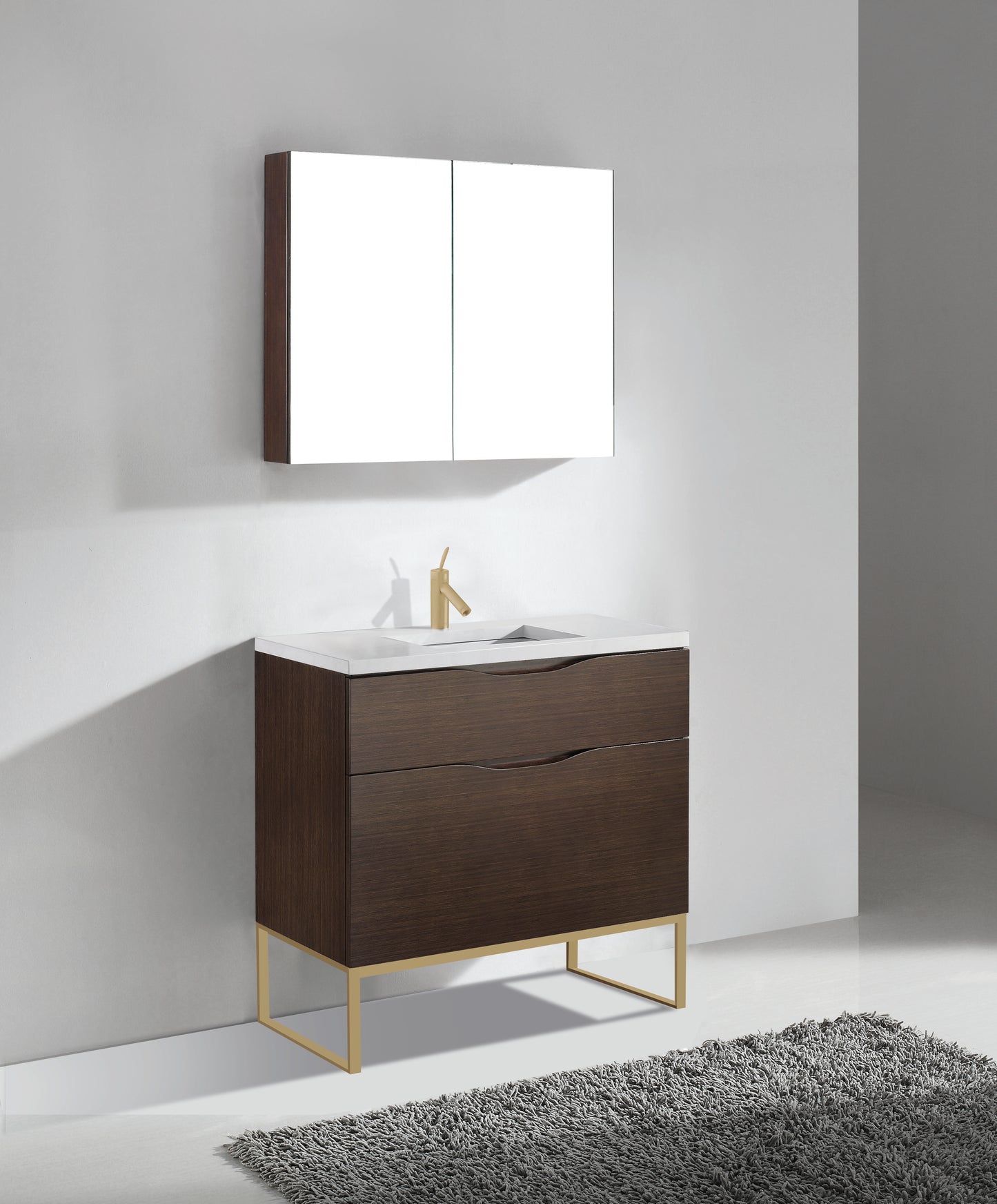 Milano 36" Free Standing Vanity Cabinet