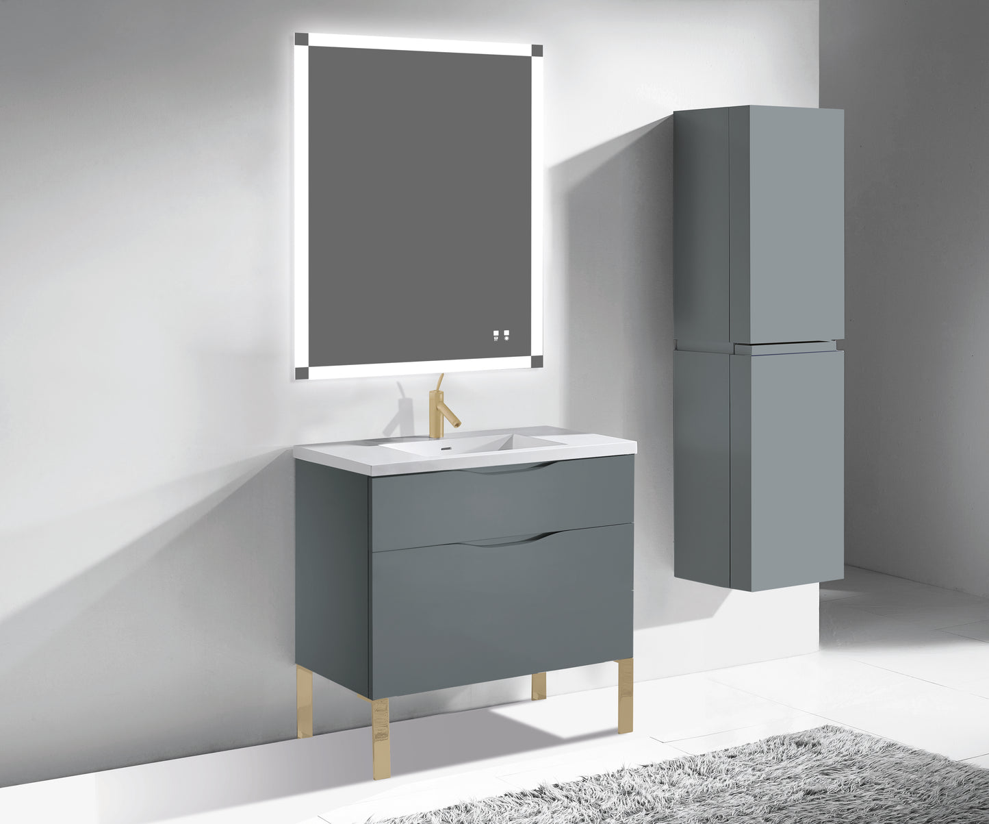 Milano 36" Free Standing Vanity Cabinet