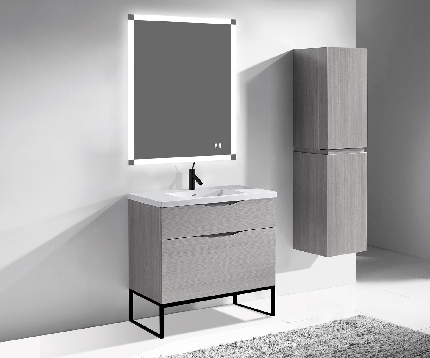 Milano 42" Free Standing Vanity Cabinet