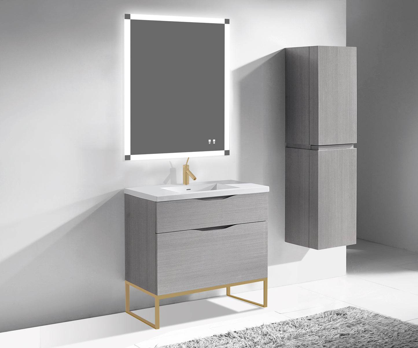 Milano 42" Free Standing Vanity Cabinet