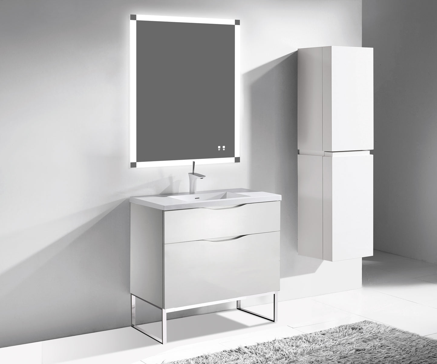 Milano 42" Free Standing Vanity Cabinet