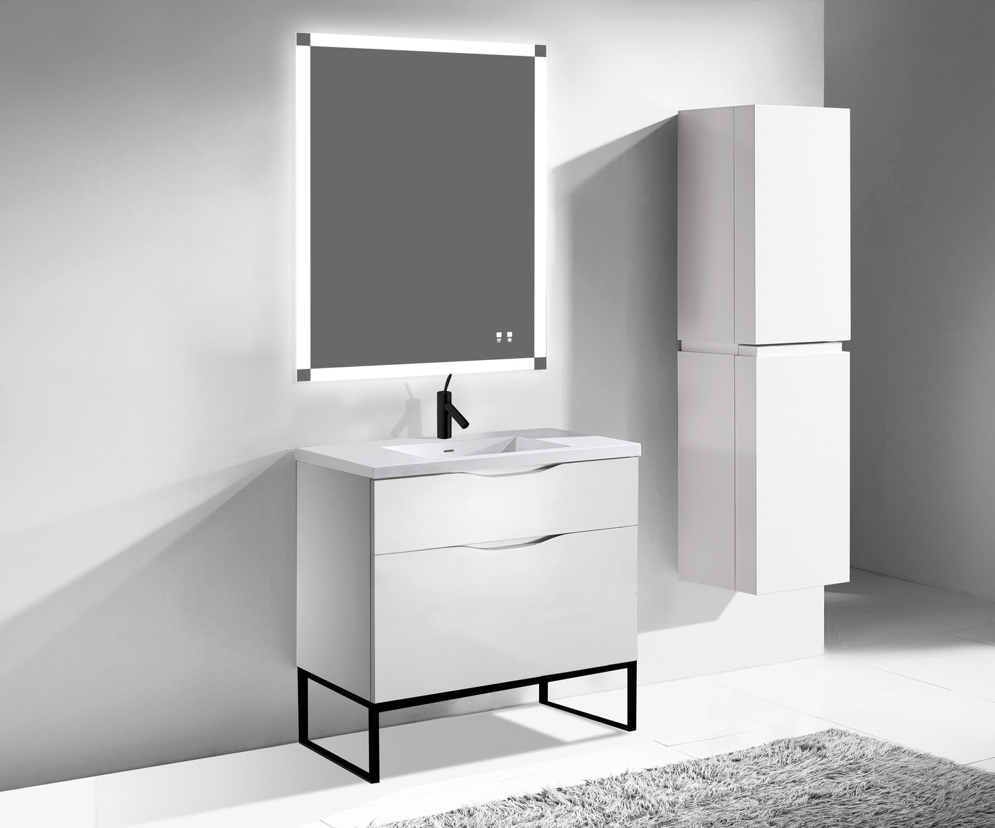 Milano 42" Free Standing Vanity Cabinet