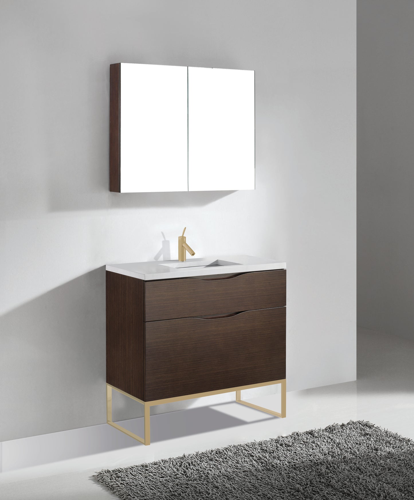Milano 42" Free Standing Vanity Cabinet