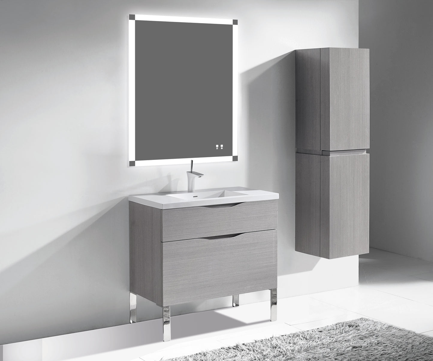 Milano 42" Free Standing Vanity Cabinet