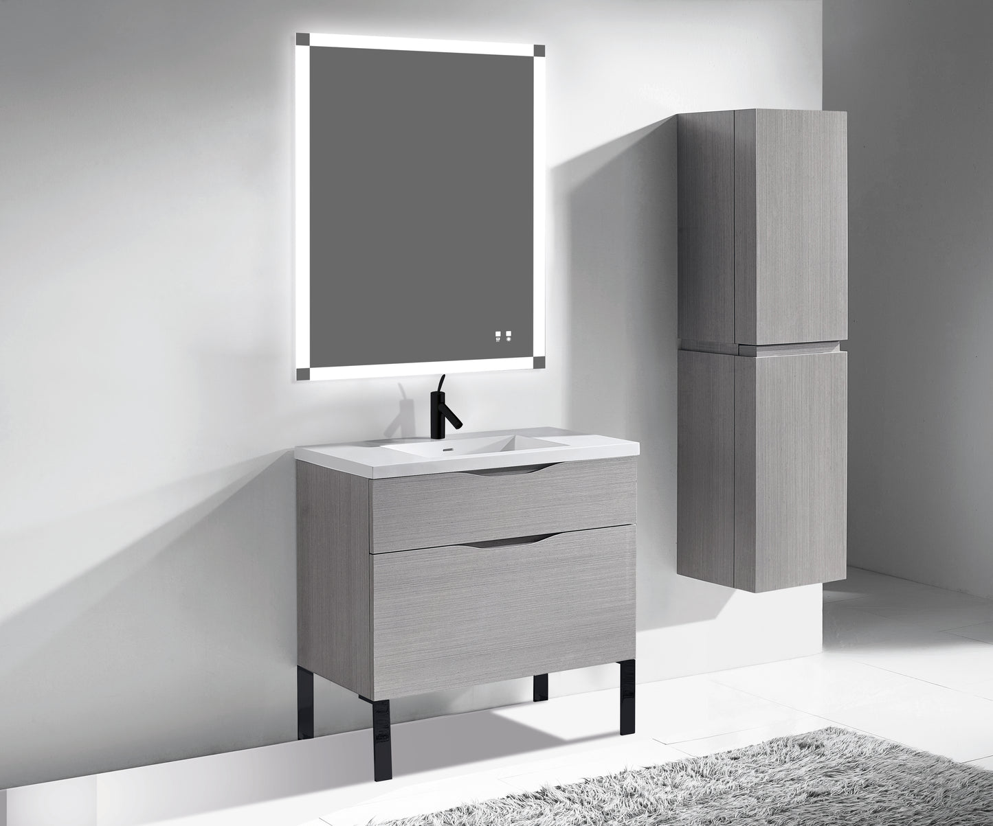 Milano 42" Free Standing Vanity Cabinet