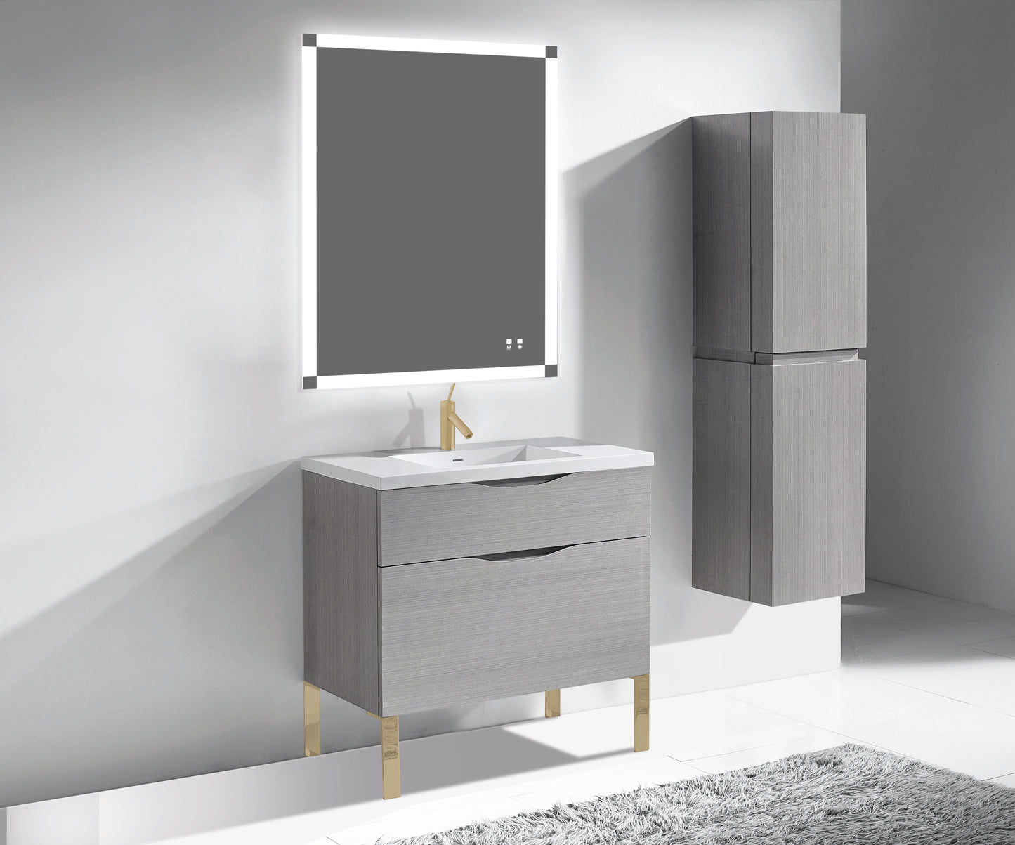 Milano 42" Free Standing Vanity Cabinet