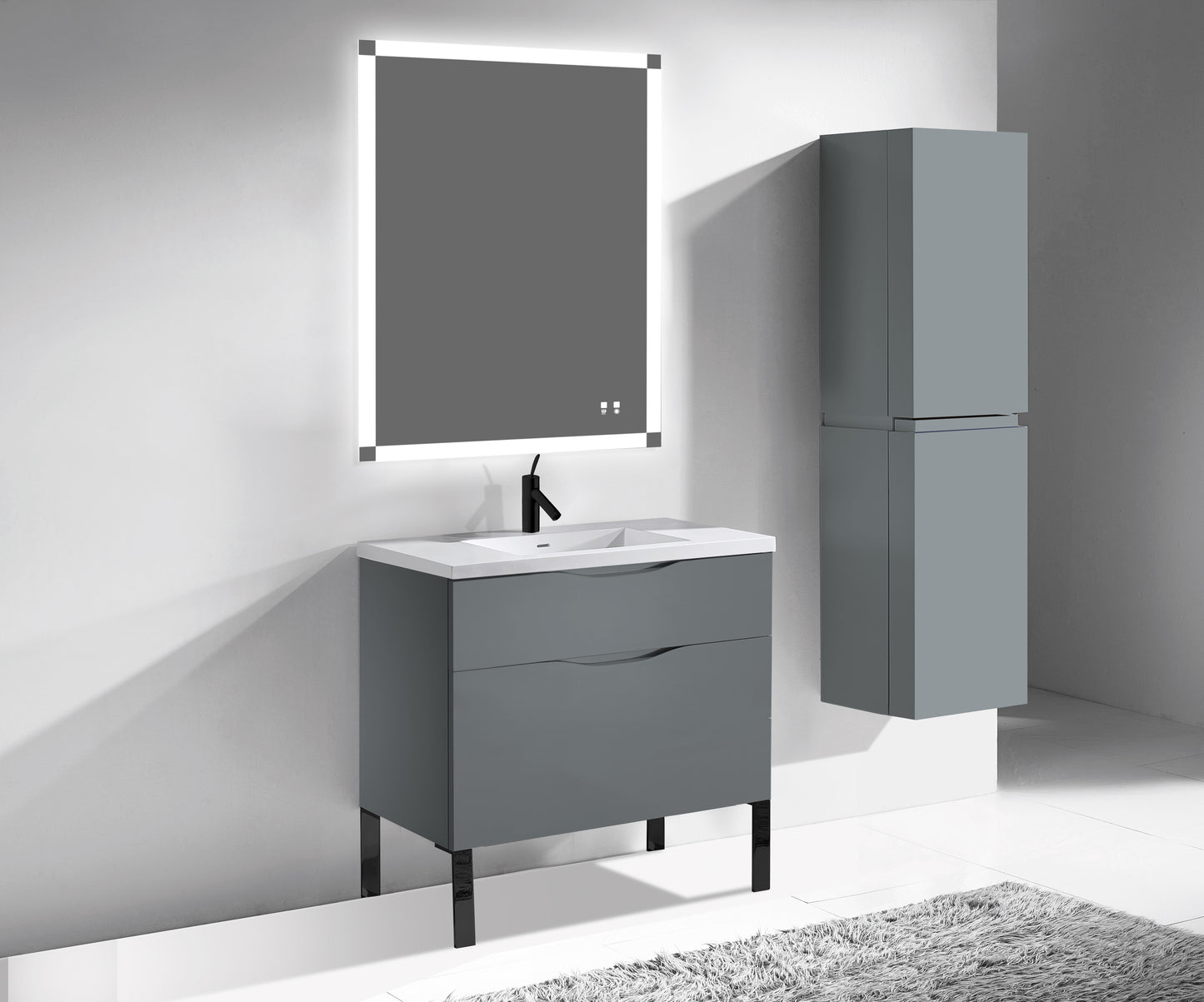 Milano 42" Free Standing Vanity Cabinet