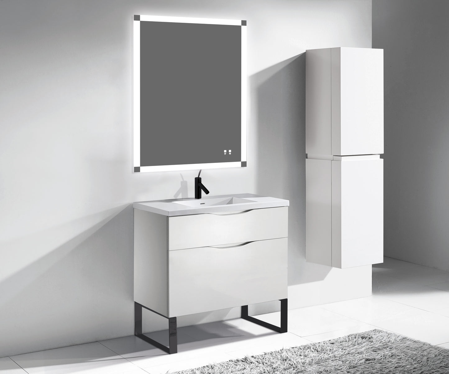 Milano 42" Free Standing Vanity Cabinet