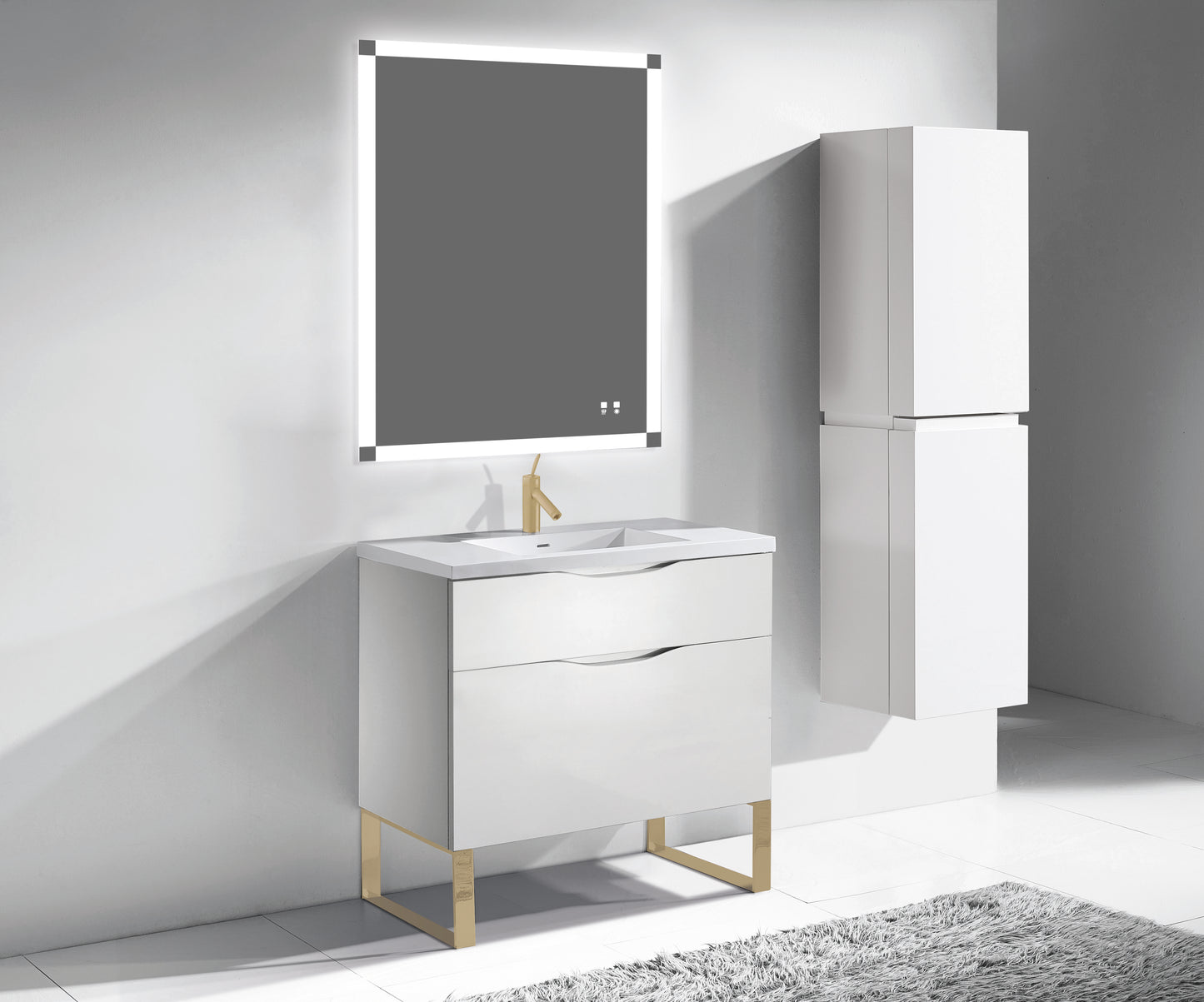 Milano 42" Free Standing Vanity Cabinet