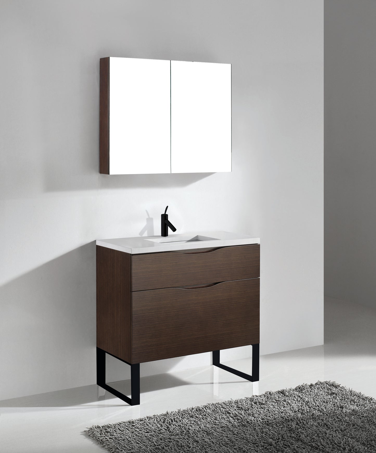 Milano 42" Free Standing Vanity Cabinet