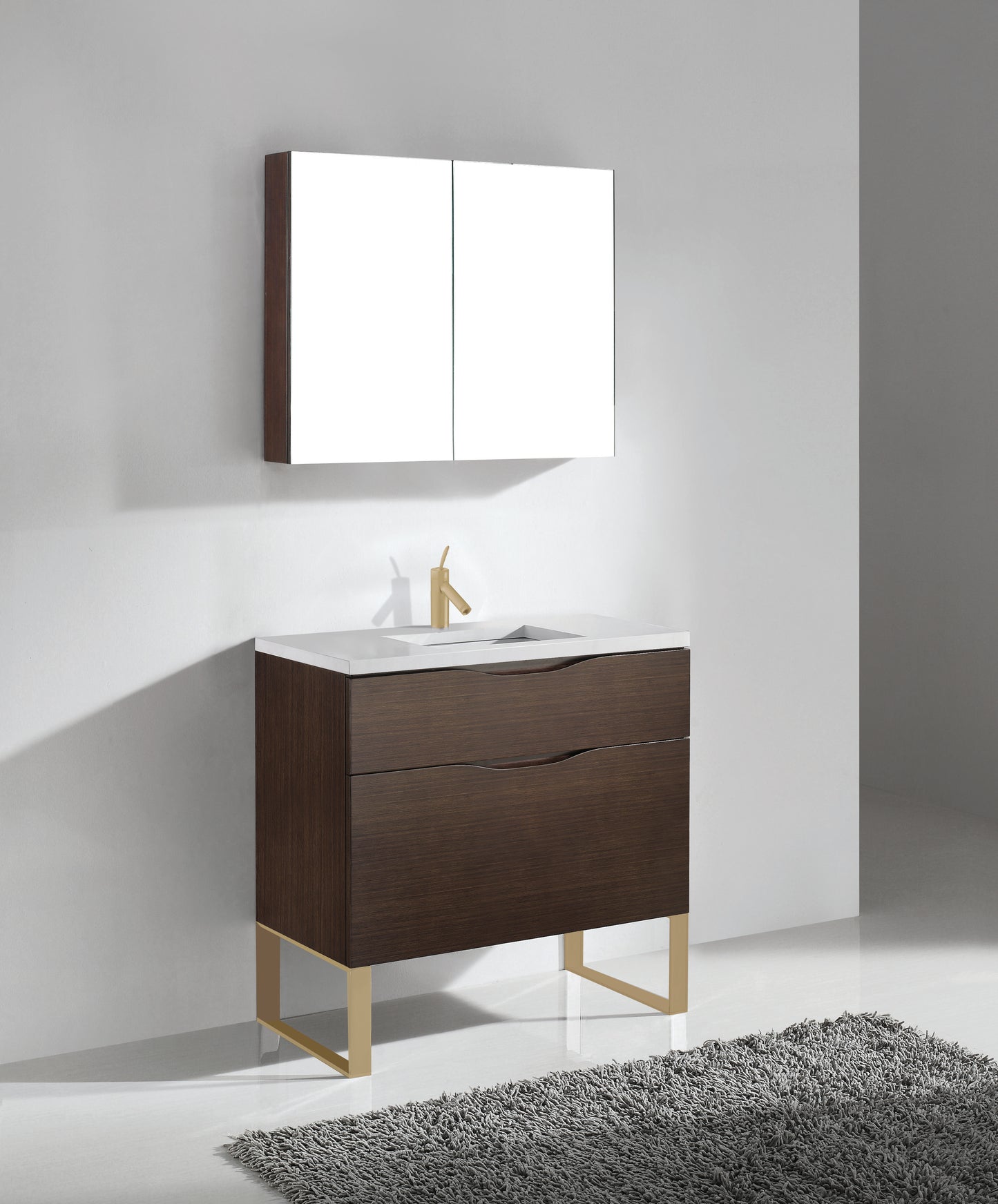 Milano 42" Free Standing Vanity Cabinet