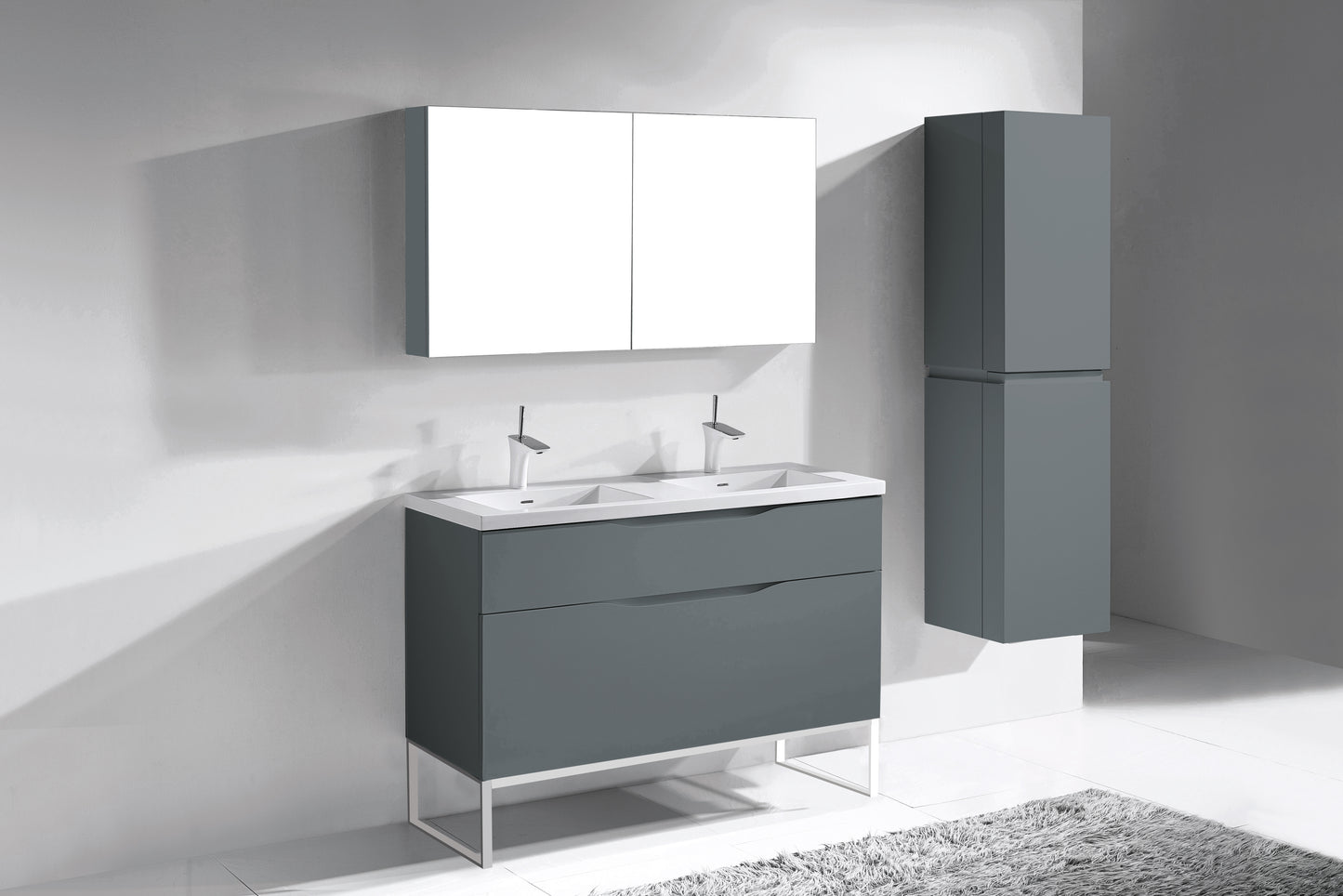 Milano 48D" Free Standing Vanity Cabinet