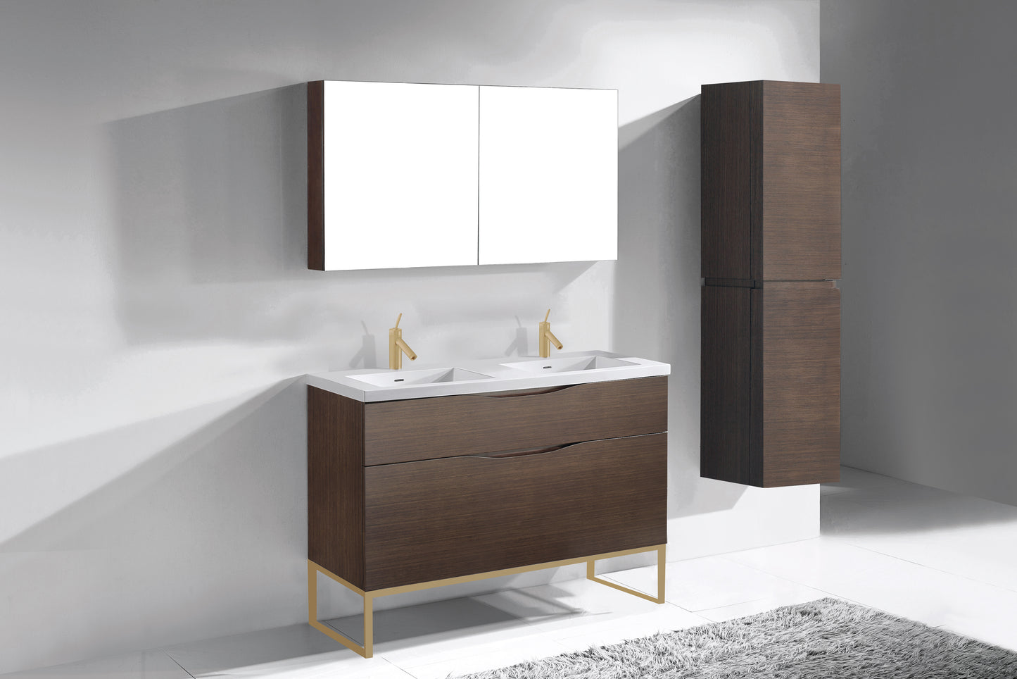 Milano 48D" Free Standing Vanity Cabinet