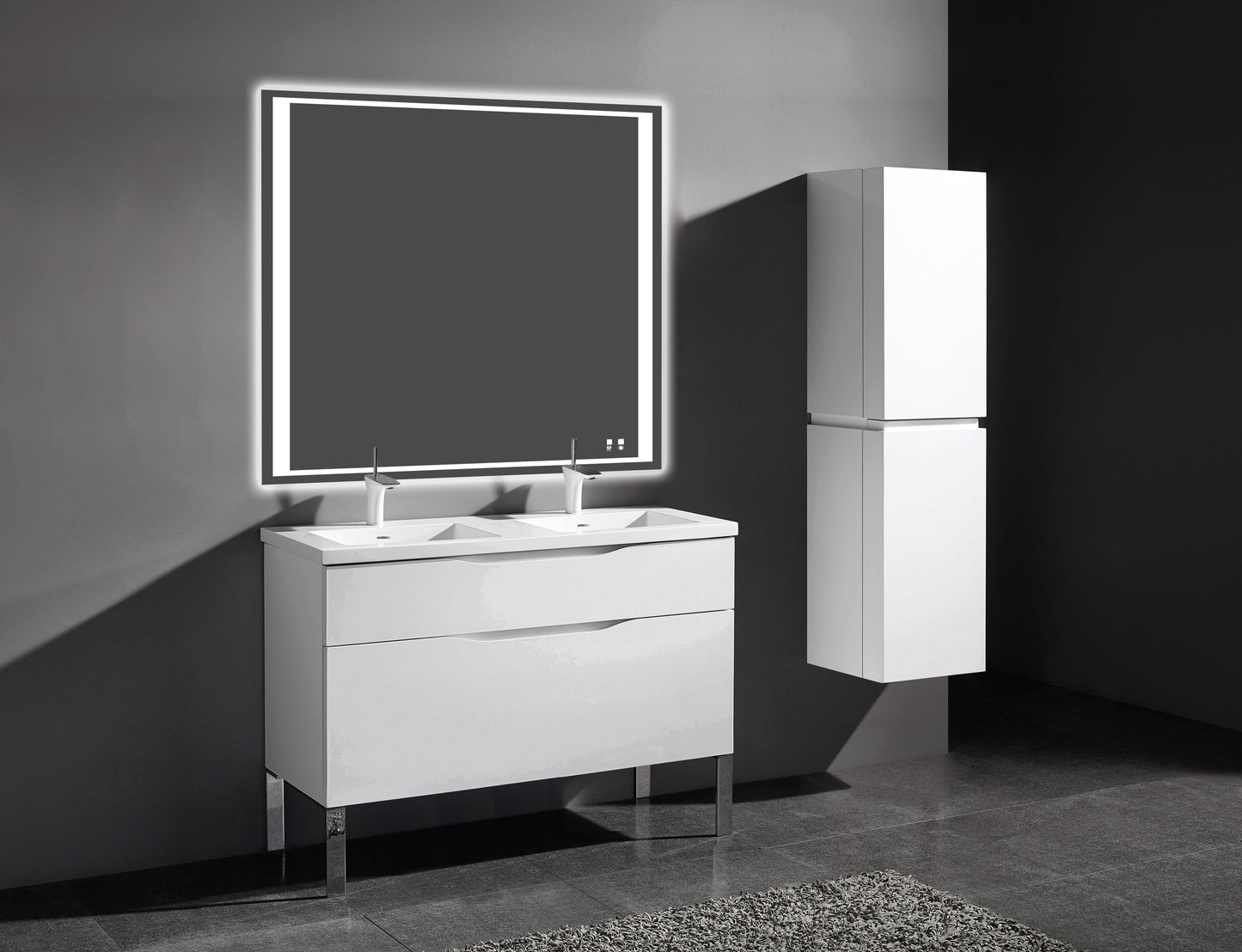 Milano 48D" Free Standing Vanity Cabinet