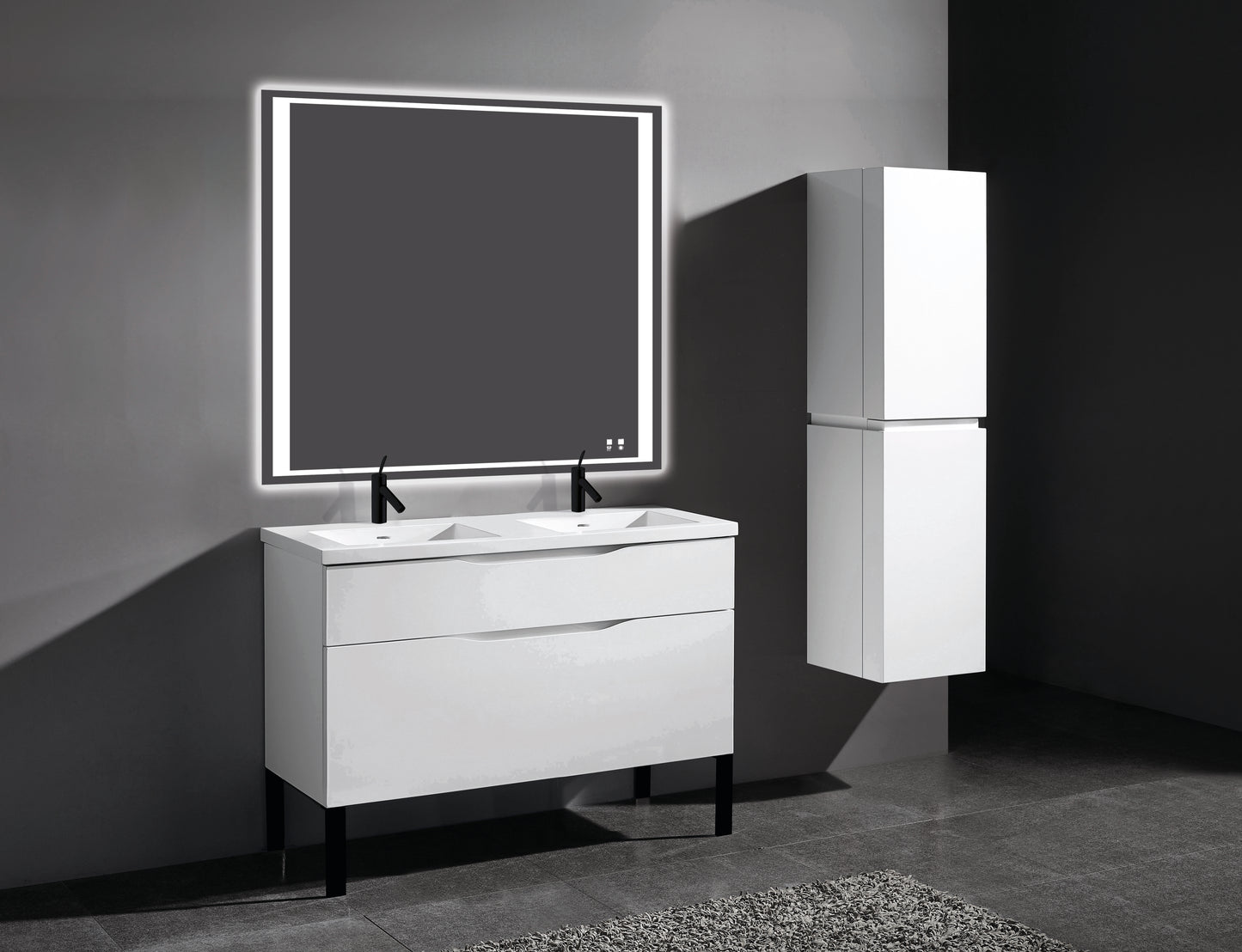 Milano 48D" Free Standing Vanity Cabinet