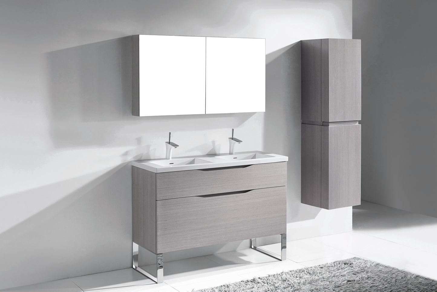 Milano 48D" Free Standing Vanity Cabinet