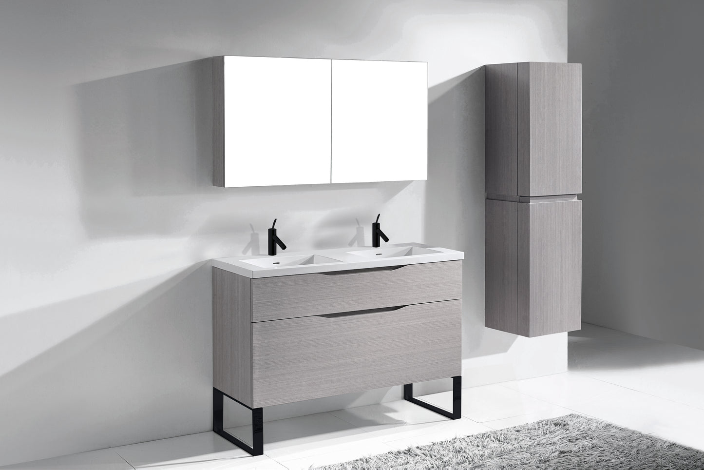 Milano 48D" Free Standing Vanity Cabinet