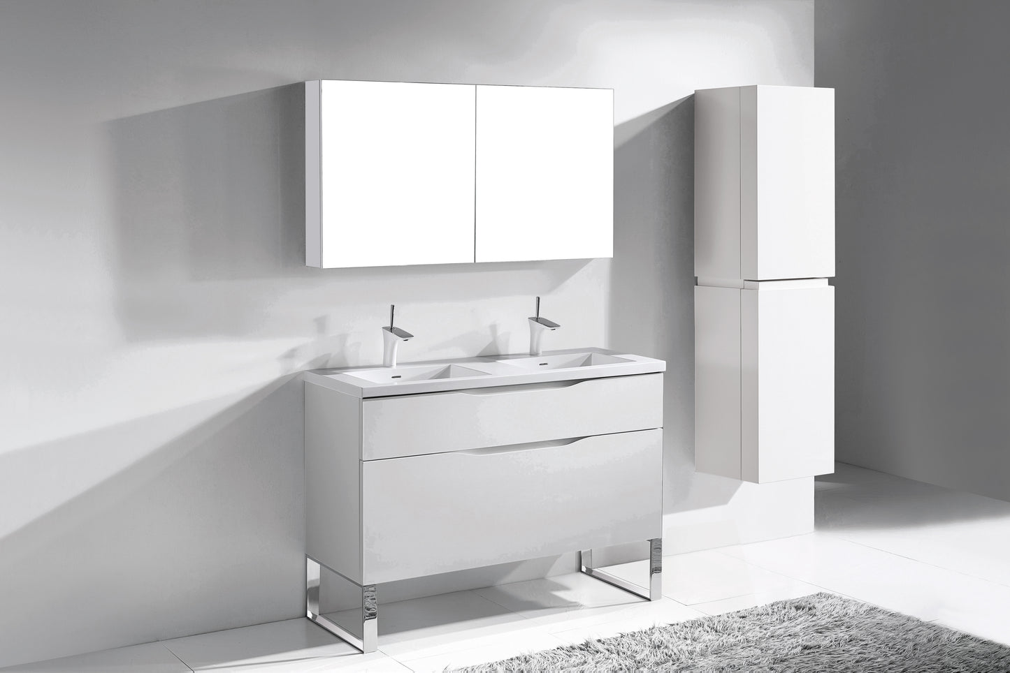 Milano 48D" Free Standing Vanity Cabinet