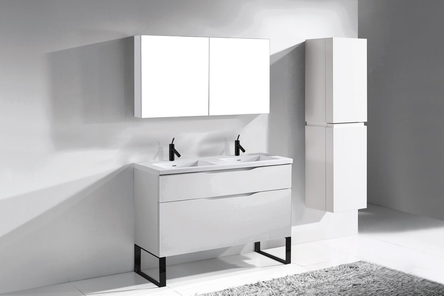 Milano 48D" Free Standing Vanity Cabinet