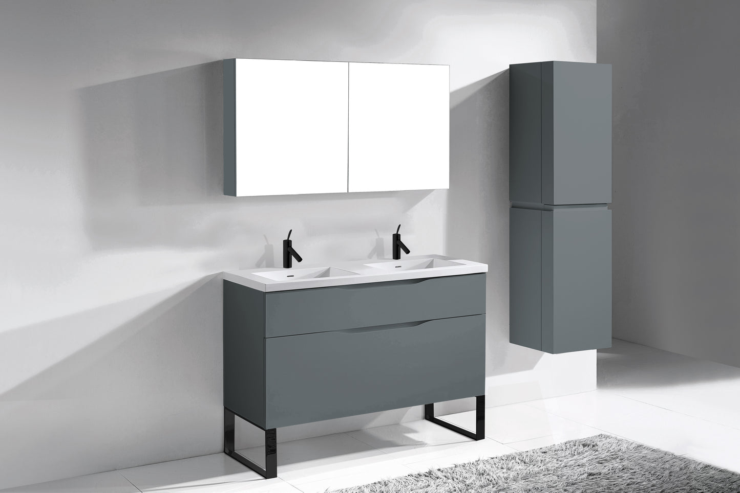 Milano 48D" Free Standing Vanity Cabinet