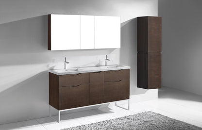 Milano 60D" Free Standing Vanity Cabinet
