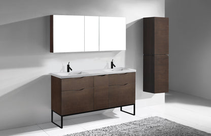 Milano 60D" Free Standing Vanity Cabinet