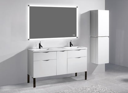 Milano 60D" Free Standing Vanity Cabinet