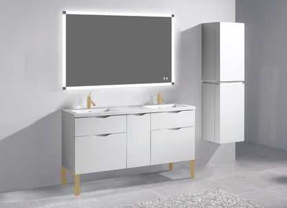 Milano 60D" Free Standing Vanity Cabinet