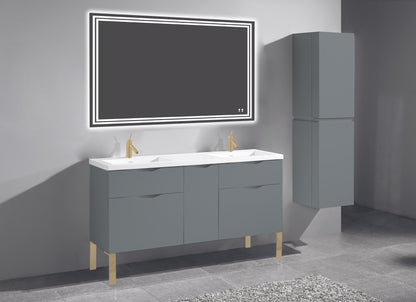 Milano 60D" Free Standing Vanity Cabinet