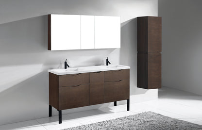 Milano 60D" Free Standing Vanity Cabinet
