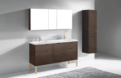 Milano 60D" Free Standing Vanity Cabinet