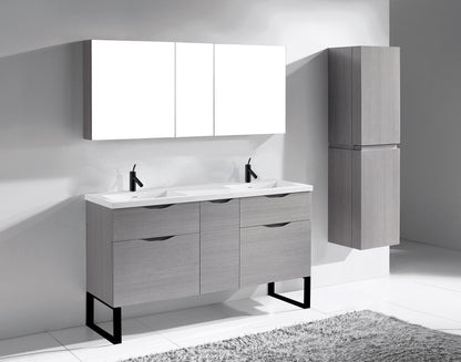 Milano 60D" Free Standing Vanity Cabinet