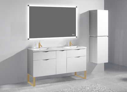 Milano 60D" Free Standing Vanity Cabinet