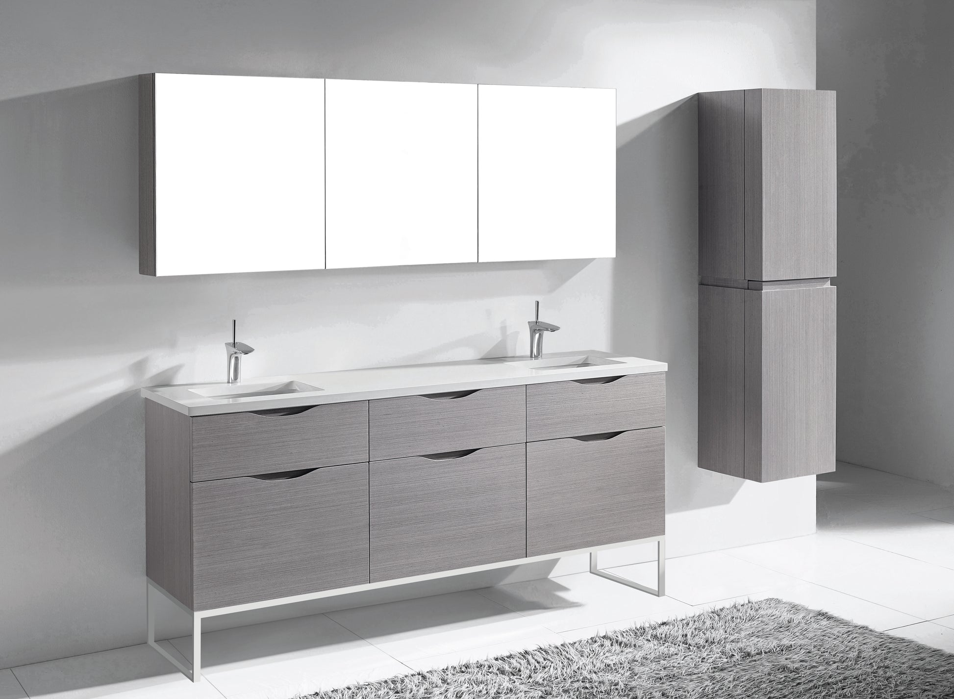 Madeli Milano 72" Free Standing Vanity Cabinet