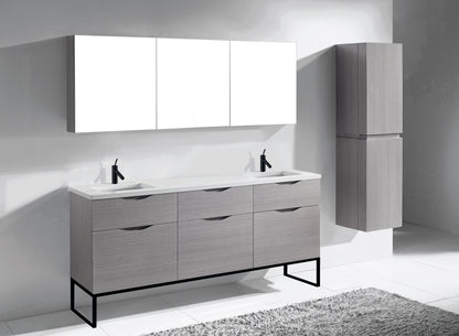Milano 72" Free Standing Vanity Cabinet