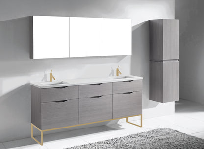 Milano 72" Free Standing Vanity Cabinet