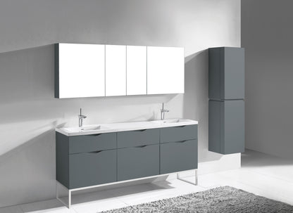 Milano 72" Free Standing Vanity Cabinet