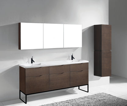 Milano 72" Free Standing Vanity Cabinet