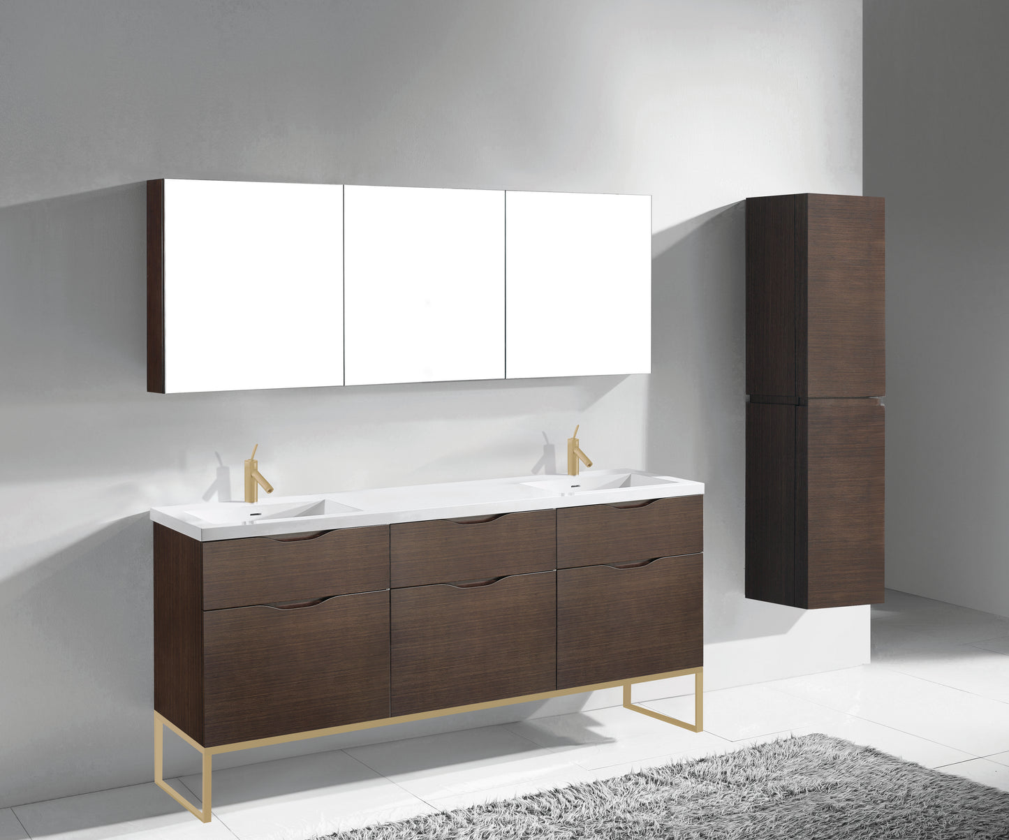 Milano 72" Free Standing Vanity Cabinet