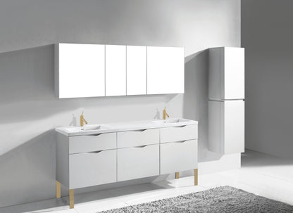 Milano 72" Free Standing Vanity Cabinet