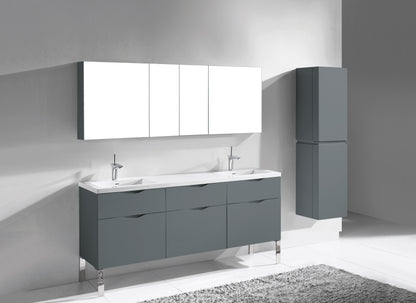 Milano 72" Free Standing Vanity Cabinet