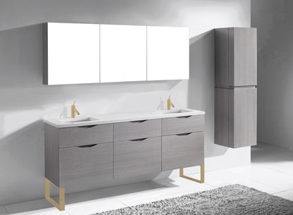 Milano 72" Free Standing Vanity Cabinet