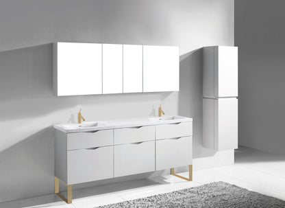Milano 72" Free Standing Vanity Cabinet