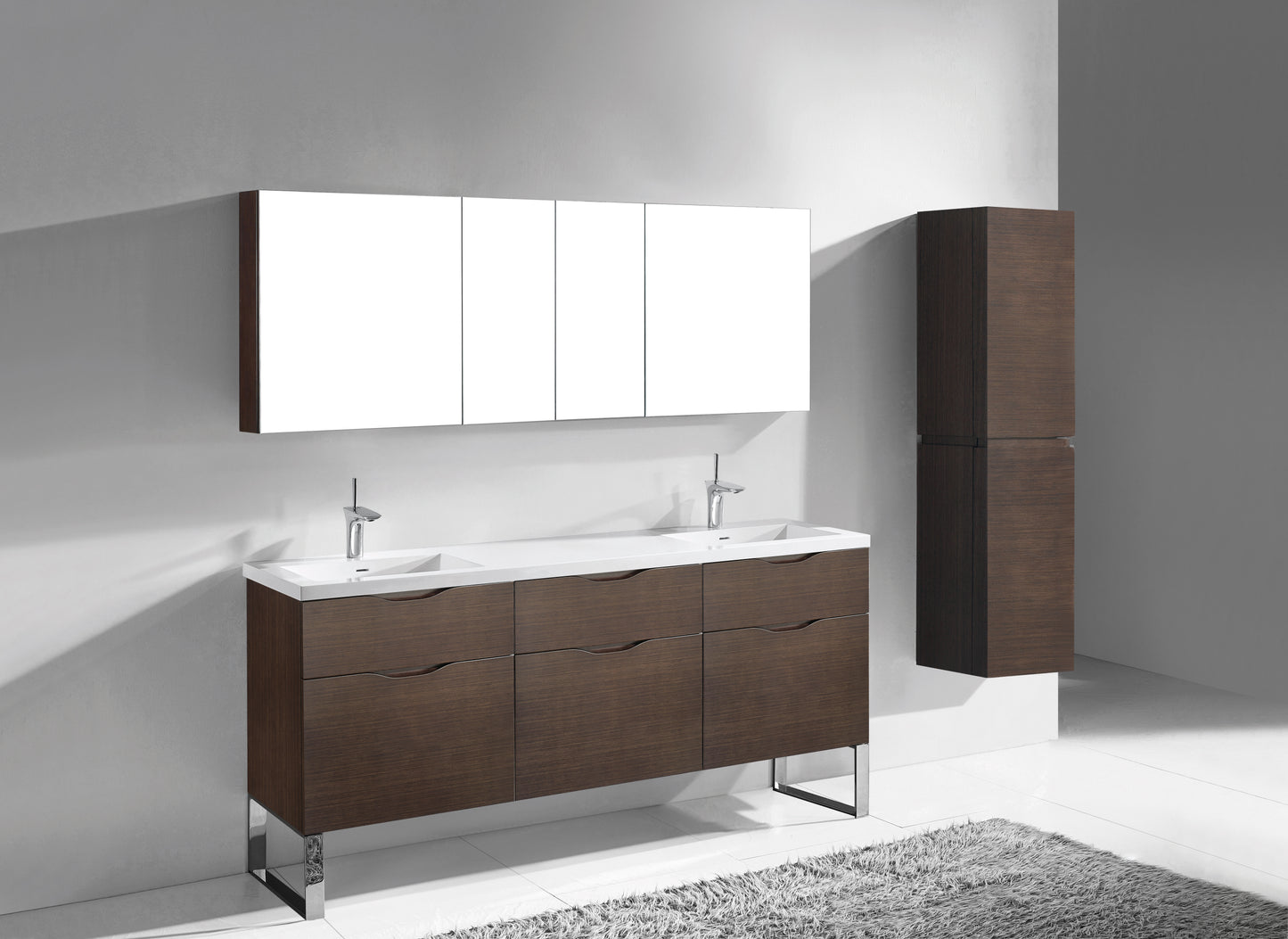 Milano 72" Free Standing Vanity Cabinet